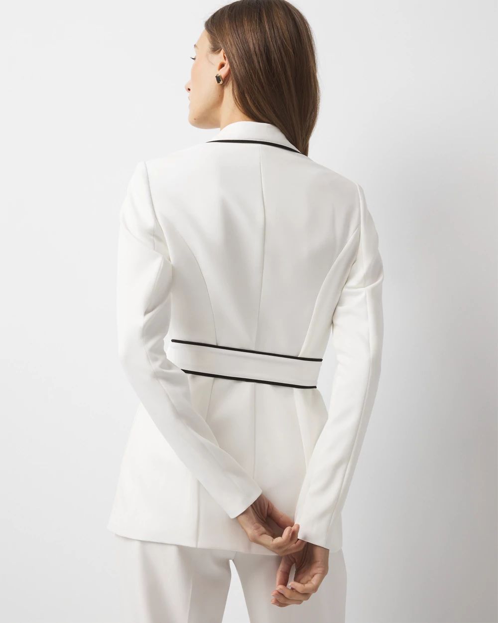 Relaxed Blazer with Piping | White House Black Market